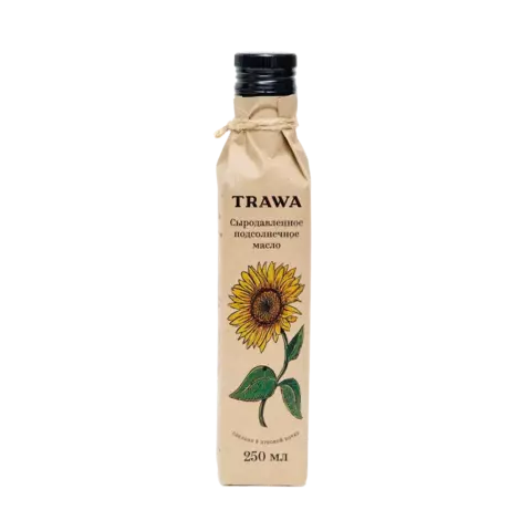 Масло подсолнечное сыродавленное TRAWA