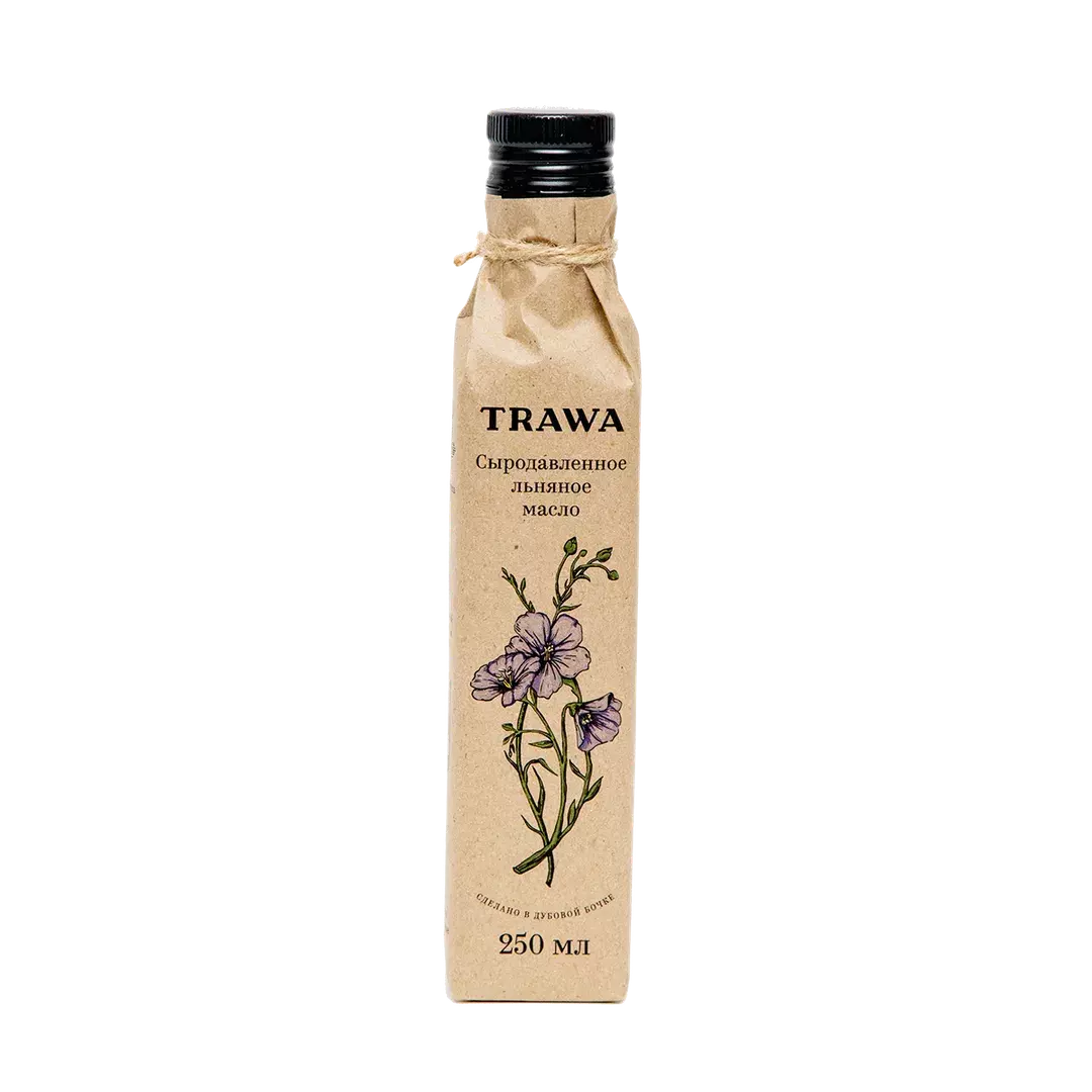 Масло льняное сыродавленное TRAWA