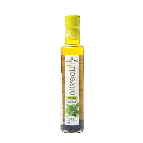 Масло оливковое нерафинированное высшего качества Extra Virgin olive oil с базиликом